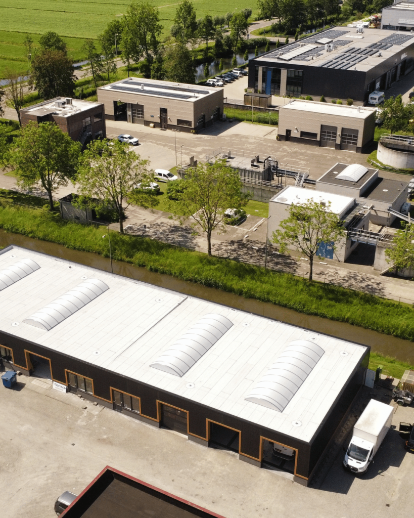 Duurzaam dak Elro wit bitumen